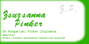 zsuzsanna pinker business card